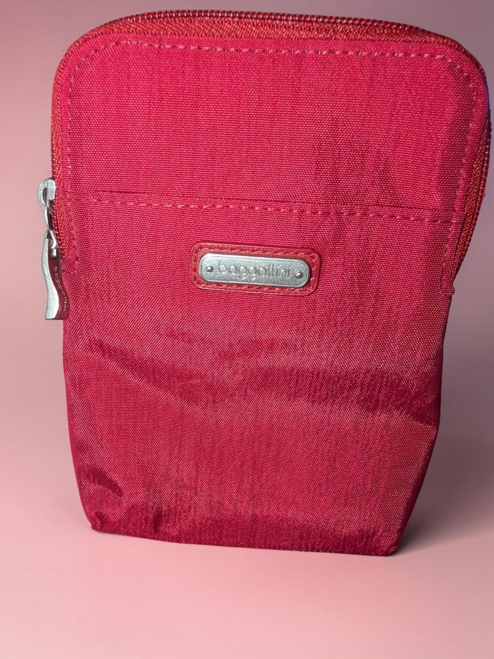 Baggallini Take Two Bryant Crossbody in Flamingo Red